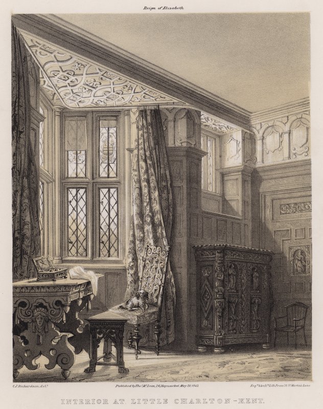 Interieur in Little Charlton, Kent door Charles James Richardson