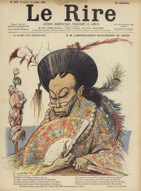 Keizerin-weduwe van China door Charles Leandre