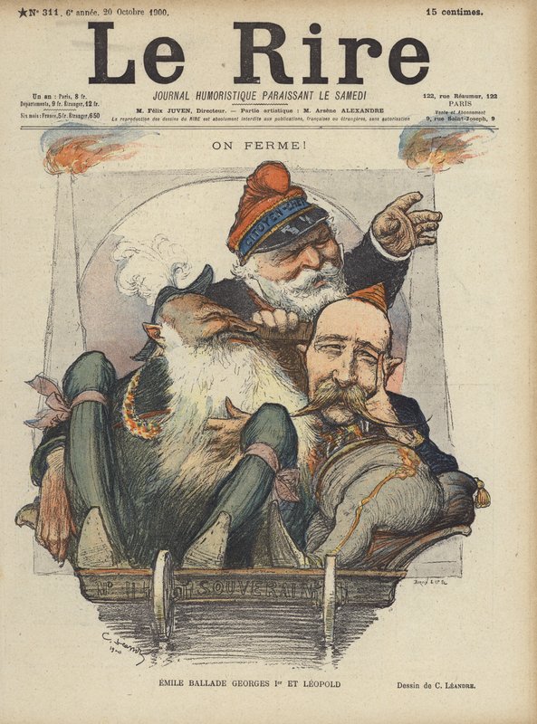 Illustratie voor Le Rire door Charles Leandre