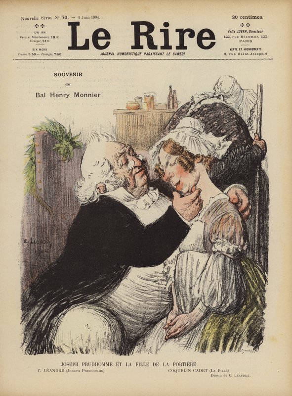 Illustratie voor Le Rire door Charles Leandre