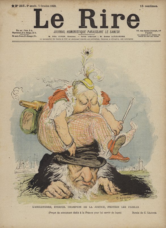 Koningin Victoria, Illustratie voor Le Rire door Charles Leandre