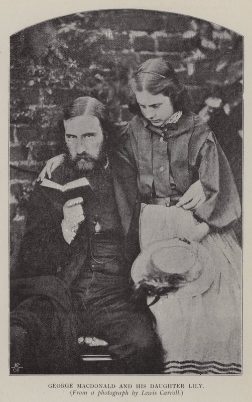 George Macdonald en zijn dochter Lily door Charles Lutwidge Dodgson