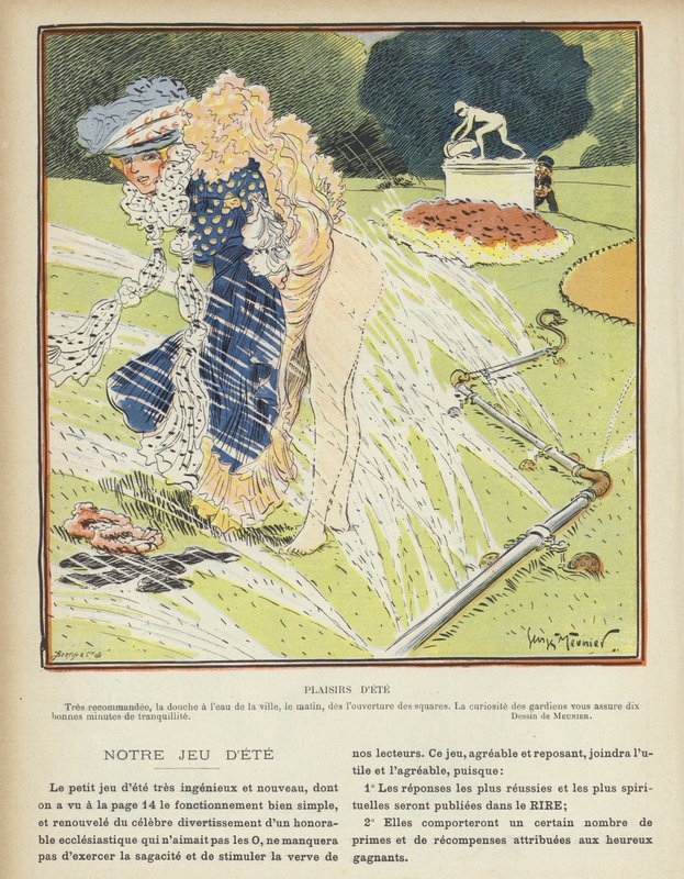 Illustratie voor Le Rire door Charles Meunier