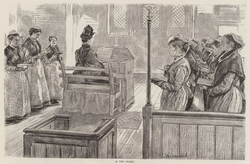 Het Leven van Vrouwelijke Gevangenen in Woking door Charles Paul Renouard