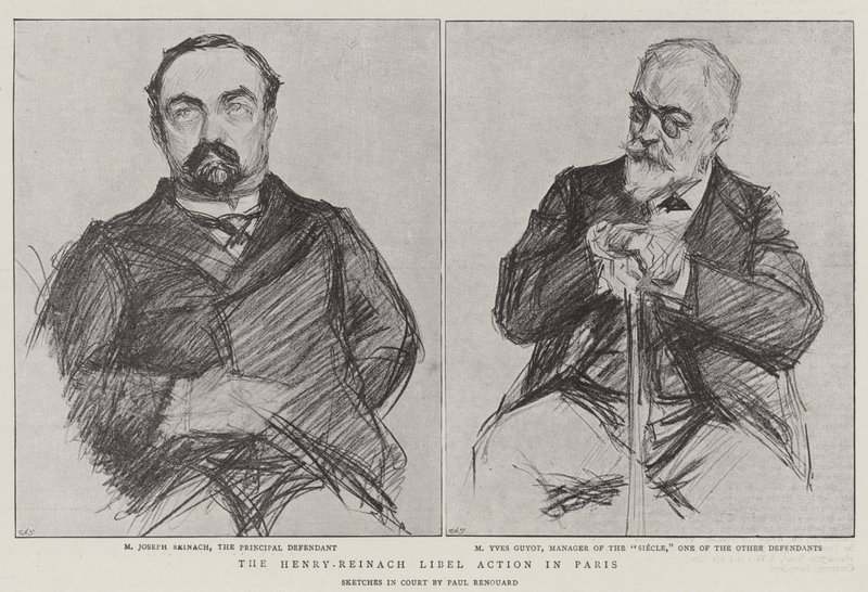 De Henry-Reinach lasterzaak in Parijs door Charles Paul Renouard