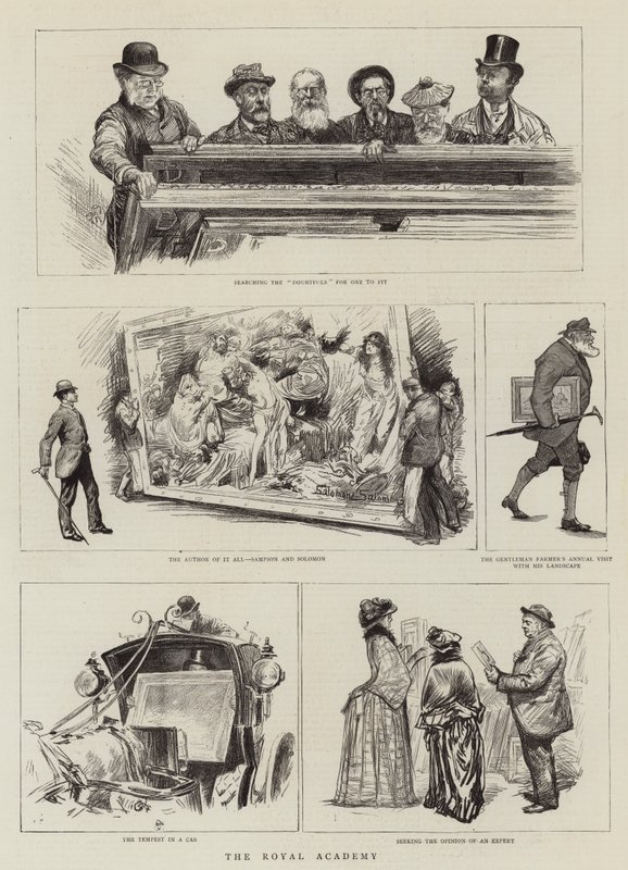 De Koninklijke Academie door Charles Paul Renouard