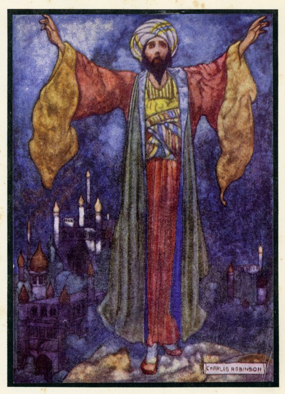 Illustratie voor De Rubaiyat van Omar Khayyam door Charles Robinson