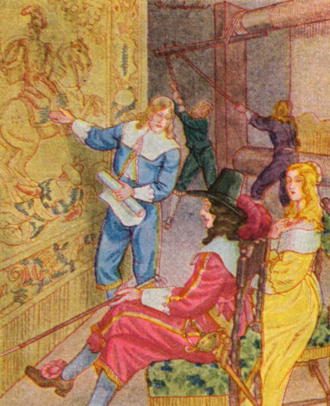Gobelinwerk / Gobelin Weven door Christophe (1856-1945)