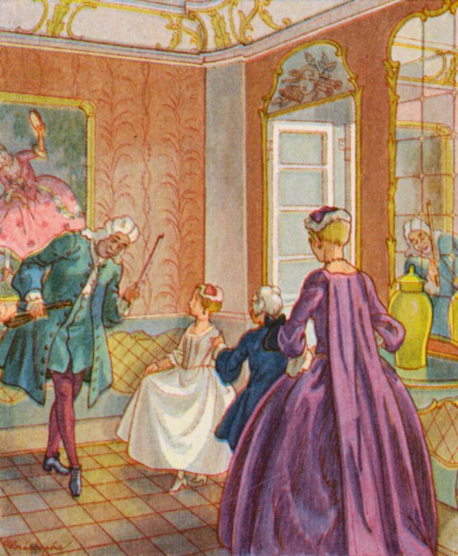 Tanzstunde door Christophe (1856-1945)