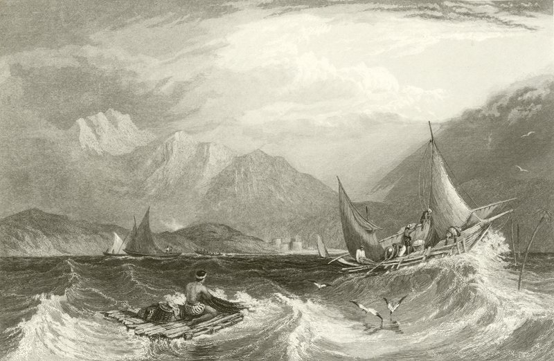 Bombay Haven - Vissersboten, in de moesson door Clarkson Frederick Stanfield