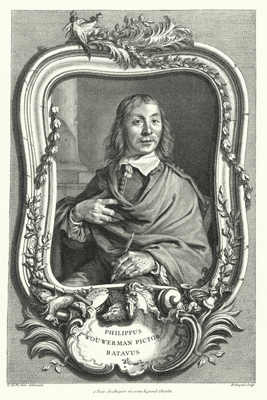 Philips Wouwerman, Nederlandse schilder door Cornelis after Visscher