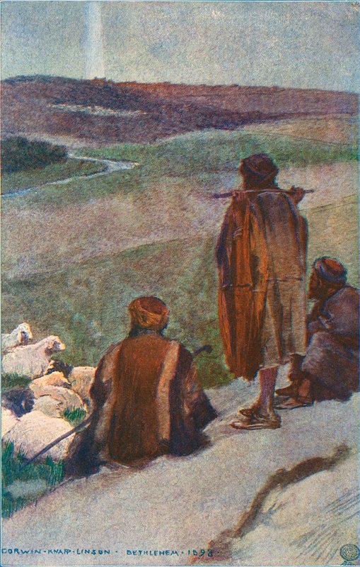 Herders in het veld door Corwin Knapp Linson