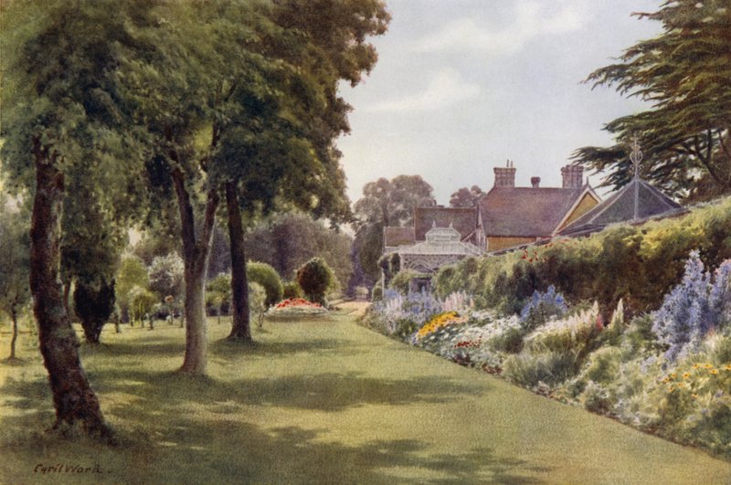 Kruidachtige Rand, Osborne Cottage door Cyril Ward