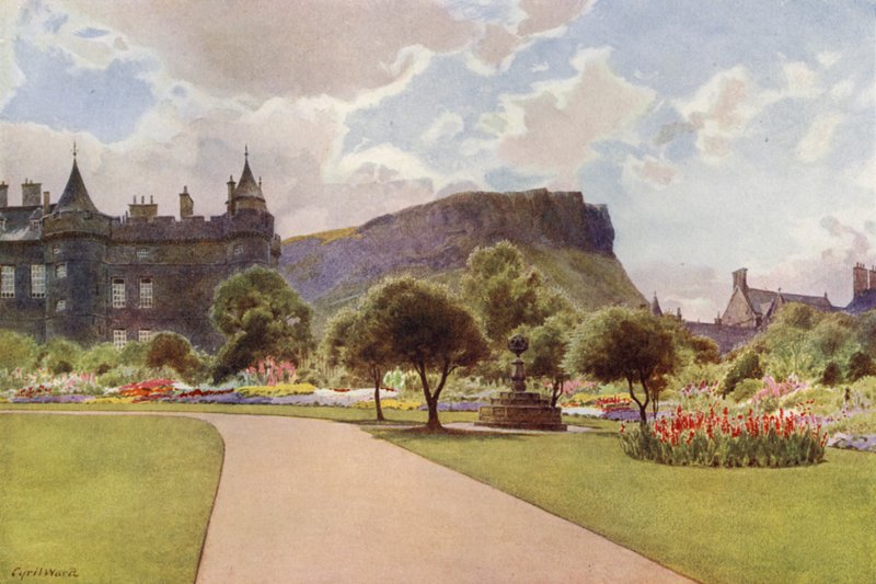 De noordtuin, Holyrood Palace door Cyril Ward