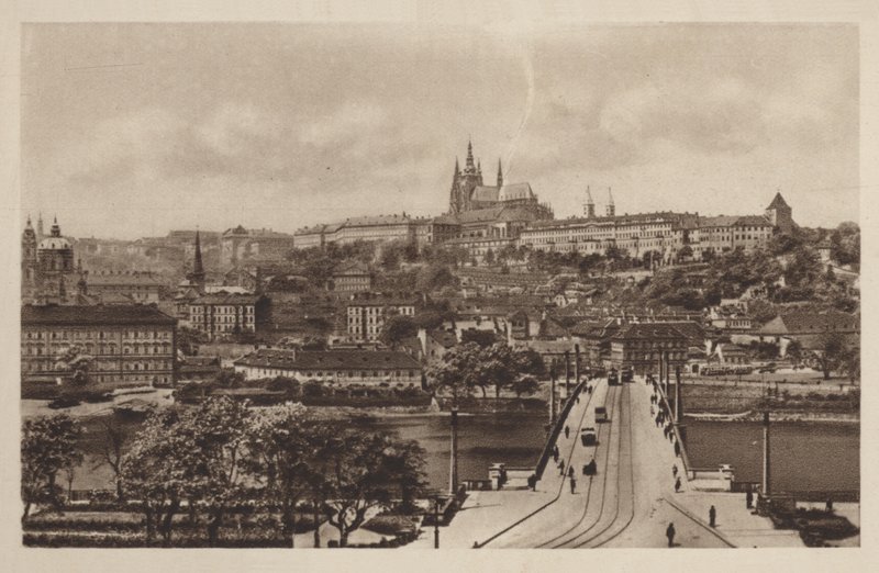 Manesbrug en het kasteel, Praag door Czech Photographer