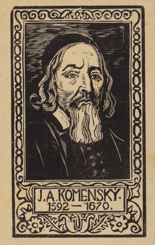 John Amos Comenius (1592-1670), Tsjechische leraar, opvoeder en schrijver door Czech School