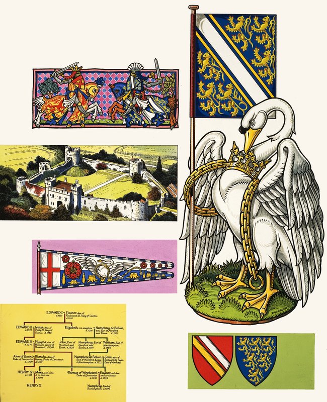 De zwaan van de De Bohuns (wapenschild) door Dan Escott