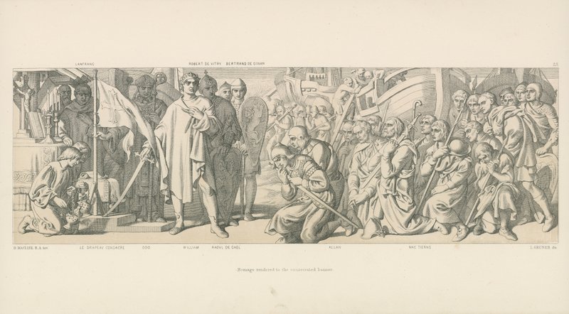 Hulde aan de gewijde banier door Daniel Maclise