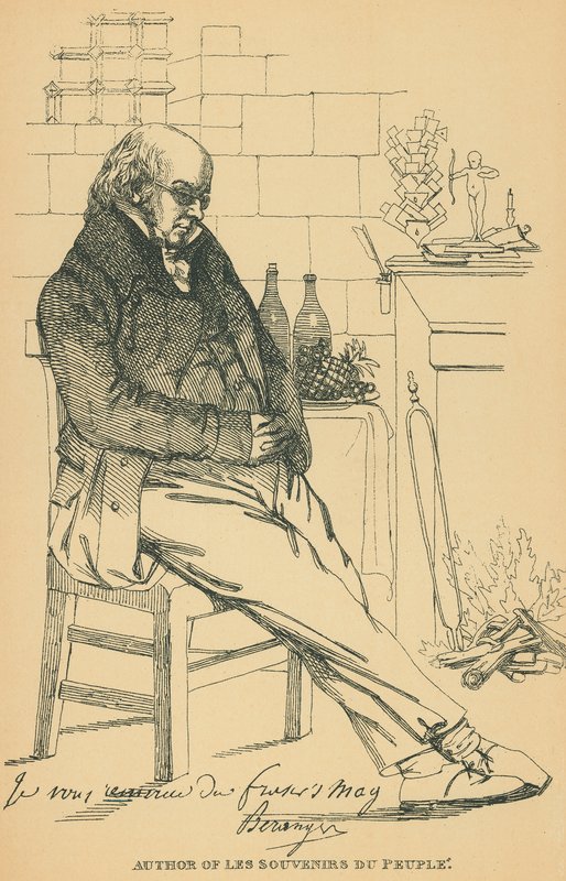 Pierre-Jean de Beranger door Daniel Maclise