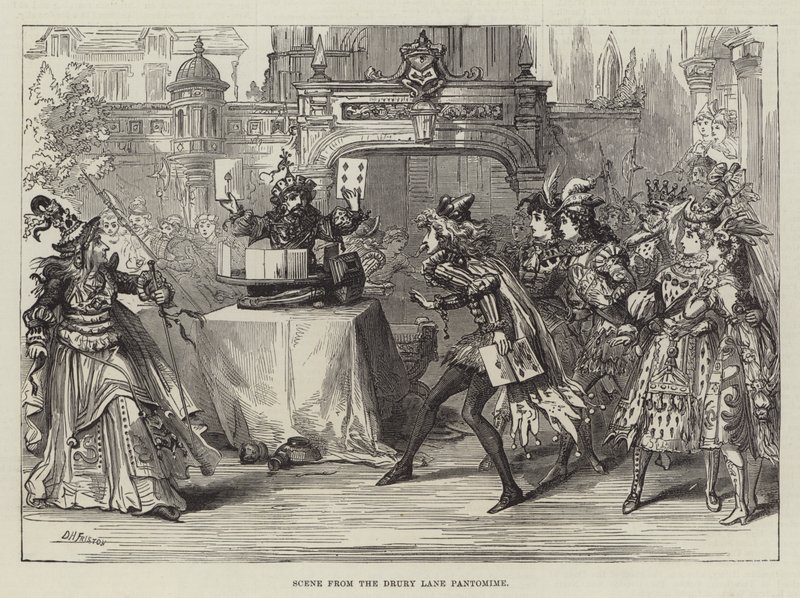 Scène uit de Drury Lane Pantomime door David Henry Friston