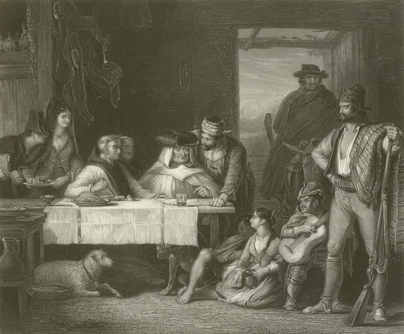 Een guerrillaraad van oorlog door David Wilkie