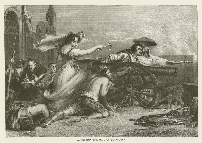 Augustina de meid van Saragossa door David Wilkie