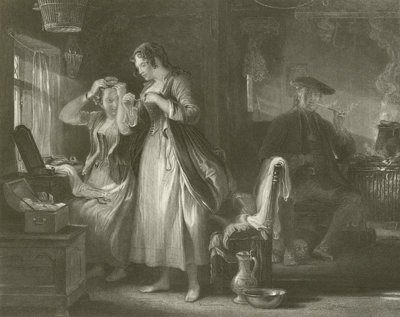 Het huisje Tollet door David Wilkie