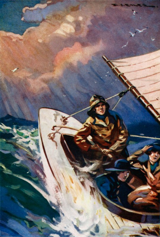 Ze gingen op de wolf af (kleurenlitho) door Derek Charles Eyles