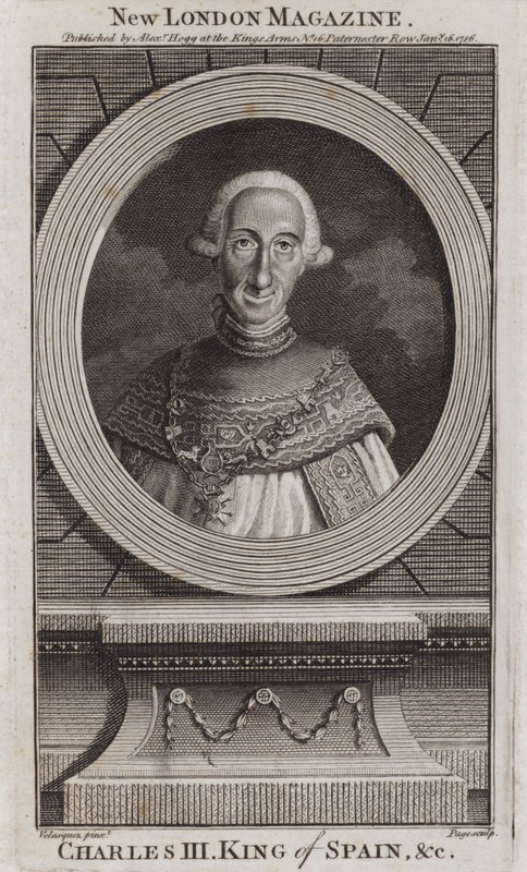 Karel III, koning van Spanje door Diego Rodriguez de Silva y (after) Velazquez