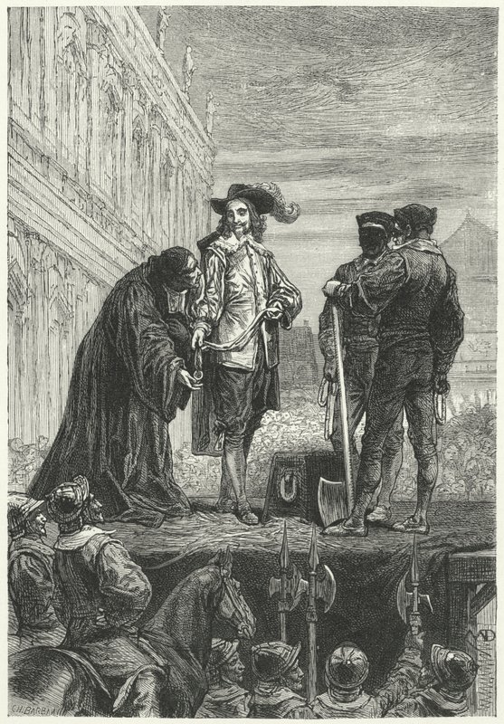 Executie van Koning Karel I door Diogene Ulysse Napoleon Maillart