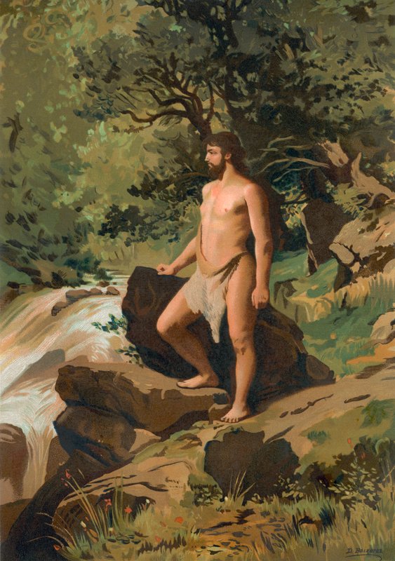 Primitieve mens door Dionisio Baixeras Verdaguer