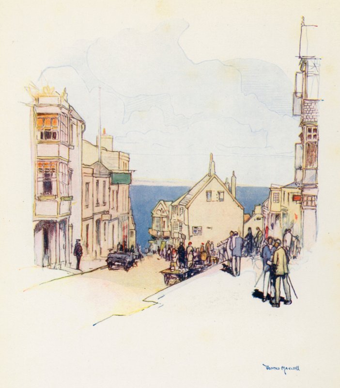 Een impressie van Lyme Regis door Donald (after) Maxwell