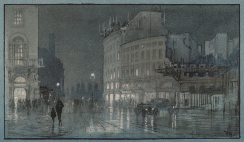 Regent Circus door Donald Maxwell