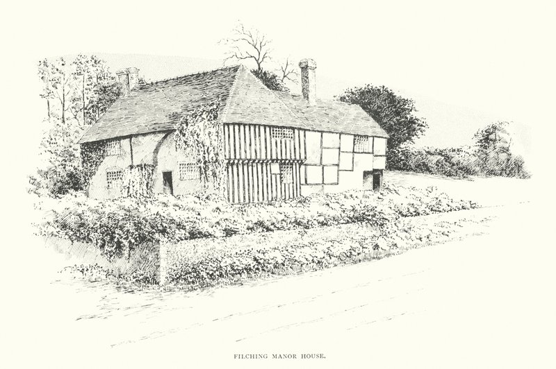 Filching Manor House door Duncan Moul