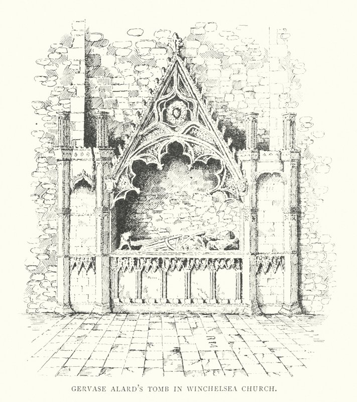Graf van Gervase Alard in de kerk van Winchelsea door Duncan Moul