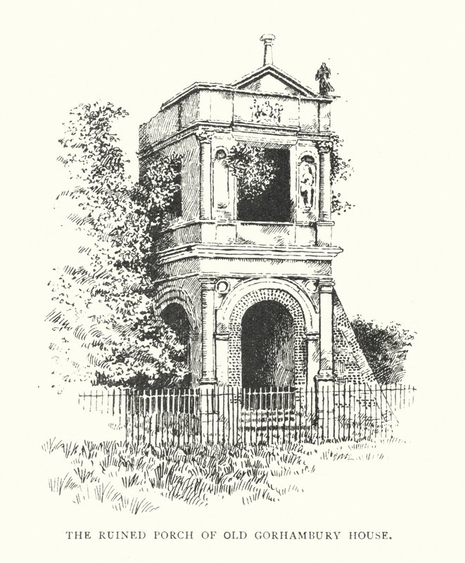 De verwoeste veranda van Old Gorhambury House door Duncan Moul