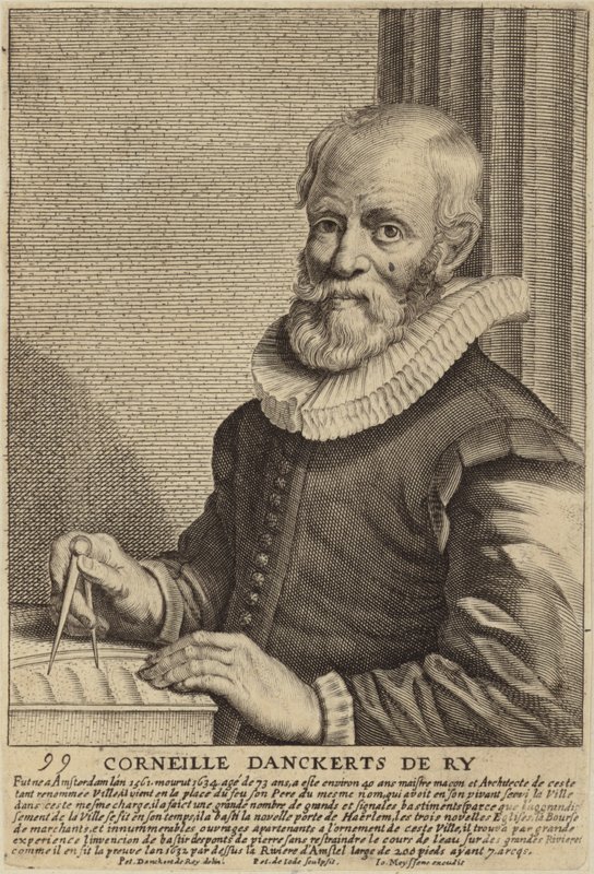 Portret van Cornelis Danckerts de Ry door Dutch School