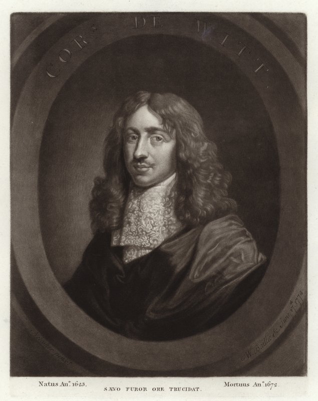 Portret van Cornelis de Witt door Dutch School
