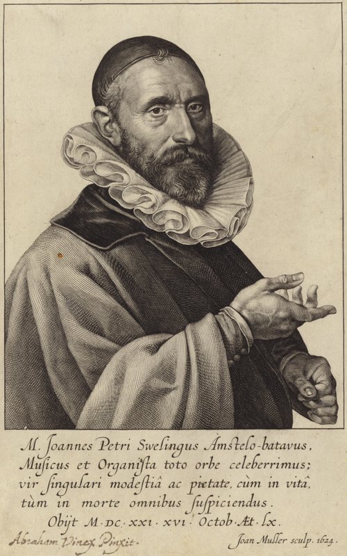 Portret van Jan Pieterszoon Sweelinck door Dutch School