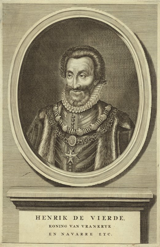 Portret van Koning Hendrik IV van Frankrijk door Dutch School