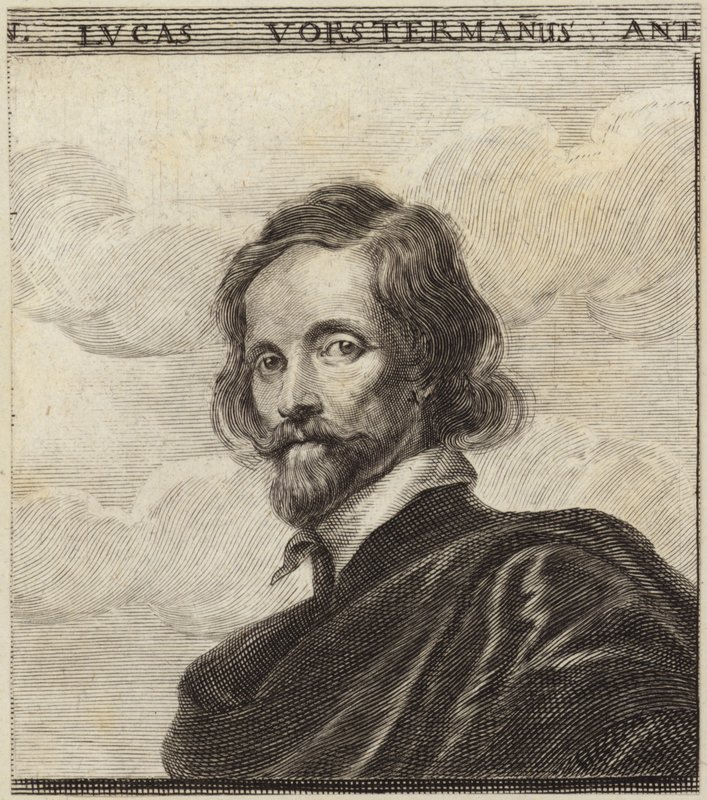 Portret van Lucas Vorsterman door Dutch School