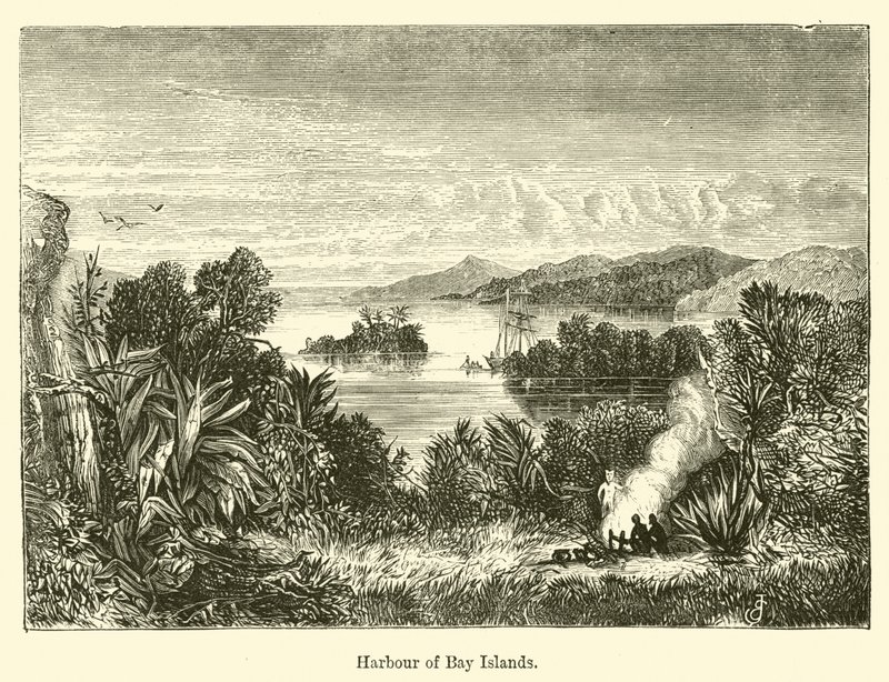 Haven van Bay Islands door E. Jennings