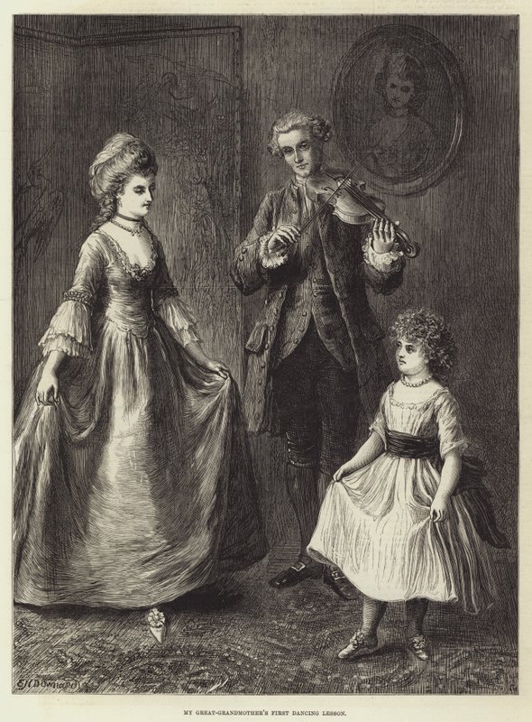 De eerste dansles van mijn overgrootmoeder door Ebenezer Newman Downard