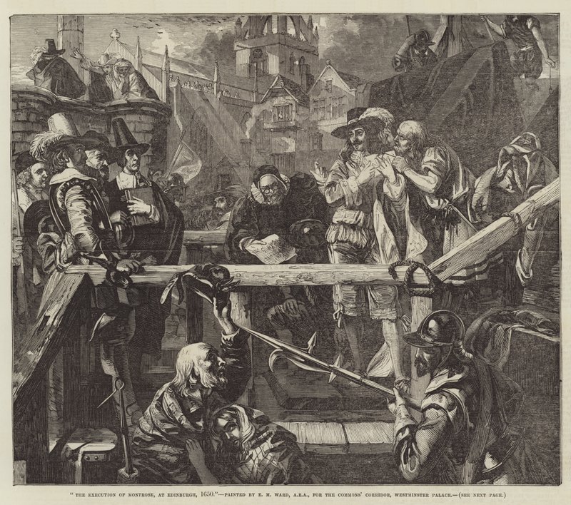 De Executie van Montrose, in Edinburgh, 1650 door Edgar Melville Ward