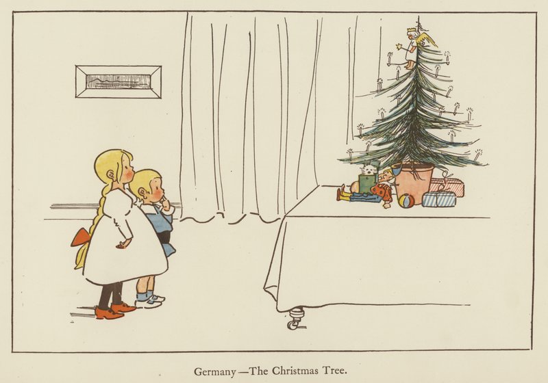 Duitsland, de kerstboom door Edith Farmiloe