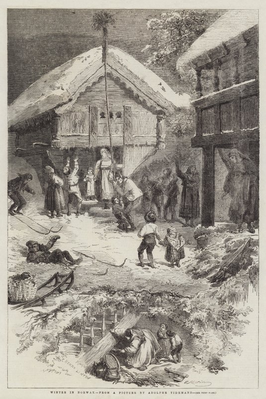 Winter in Noorwegen door Edmond Morin