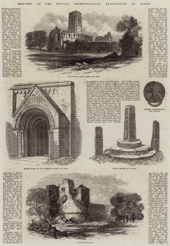 Bijeenkomst van de British Archaeological Association in Leeds door Edmund Morison Wimperis