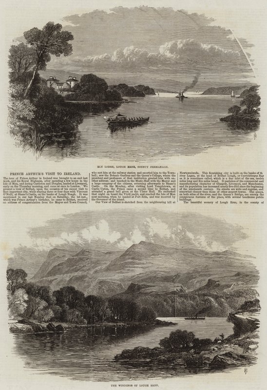 Bezoek van Prins Arthur aan Ierland door Edmund Morison Wimperis