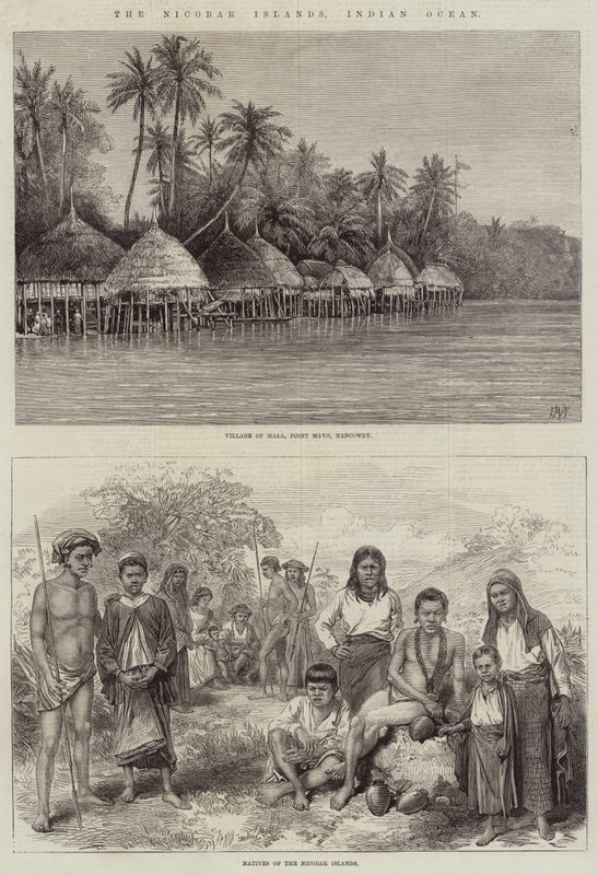 De Nicobar Eilanden, Indische Oceaan door Edmund Morison Wimperis