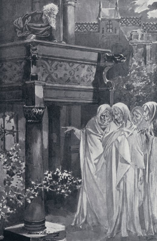 Illustratie voor Goethes Faust door Edmund Bruning